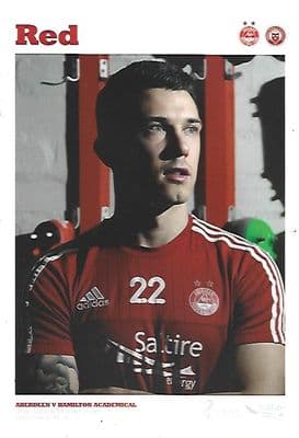 Aberdeen v Hamilton Scottish Premiership 2015/2016 Programme 3rd April 2016