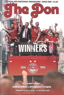 Aberdeen 2025/2026 Official Home Matchday Programmes