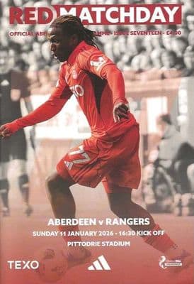 Aberdeen 2025/2026 Official Home Matchday Programmes