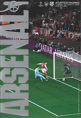 Arsenal 2025/2026 Official Home Matchday Programmes