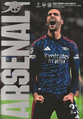 Arsenal 2025/2026 Official Home Matchday Programmes