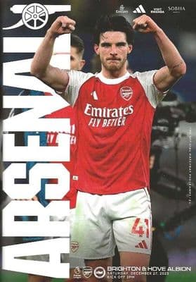Arsenal 2025/2026 Official Home Matchday Programmes