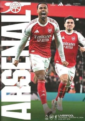 Arsenal 2025/2026 Official Home Matchday Programmes