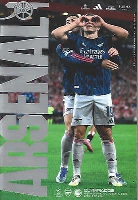 Arsenal 2025/2026 Official Home Matchday Programmes