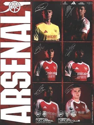 Arsenal 2025/2026 Official Home Matchday Programmes