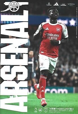 Arsenal 2025/2026 Official Home Matchday Programmes