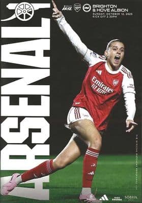 Arsenal Women 2025/2026 Official Home Matchday Programmes