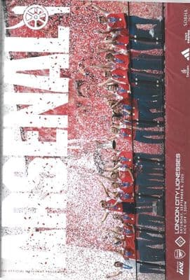 Arsenal Women 2025/2026 Official Home Matchday Programmes