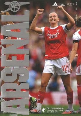 Arsenal Women 2025/2026 Official Home Matchday Programmes