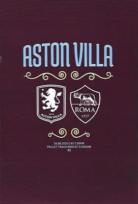 Aston Villa 2025/2026 Official Home Matchday Programmes