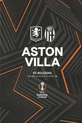 Aston Villa 2025/2026 Official Home Matchday Programmes