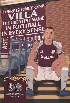 Aston Villa 2025/2026 Official Home Matchday Programmes