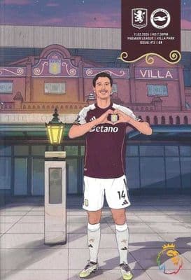 Aston Villa 2025/2026 Official Home Matchday Programmes