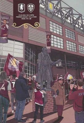 Aston Villa 2025/2026 Official Home Matchday Programmes