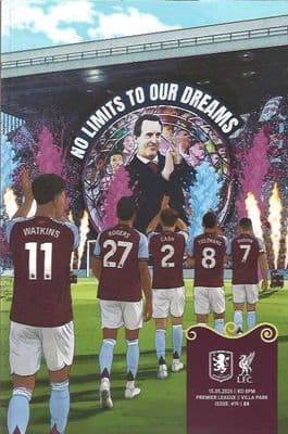 Aston Villa 2025/2026 Official Home Matchday Programmes