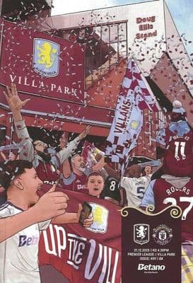 Aston Villa 2025/2026 Official Home Matchday Programmes