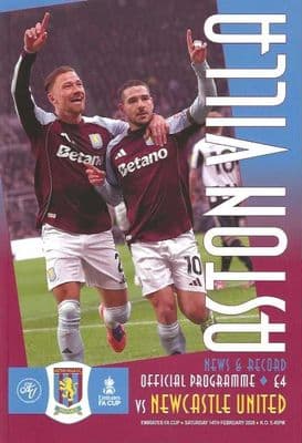 Aston Villa 2025/2026 Official Home Matchday Programmes