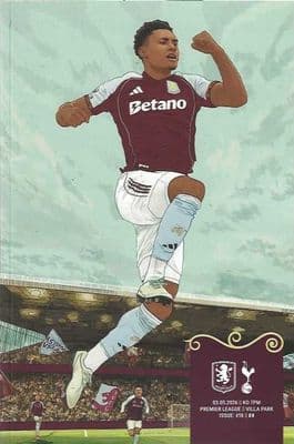 Aston Villa 2025/2026 Official Home Matchday Programmes