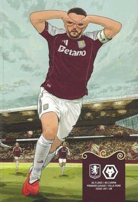 Aston Villa 2025/2026 Official Home Matchday Programmes