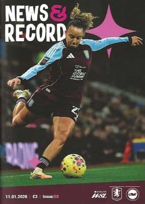 Aston Villa Women 2025/2026 Official Matchday Programmes