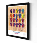 Barcelona Fan A3 Framed Print Football Shirts