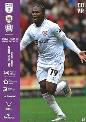 Barnsley 2025/2026 Official Home Matchday Programmes