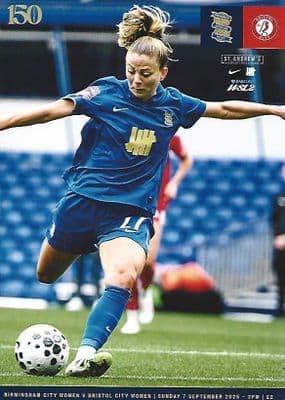 Birmingham City Women 2025/2026 Official Home Matchday Programmes