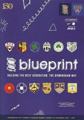 Birmingham City Women 2025/2026 Official Home Matchday Programmes