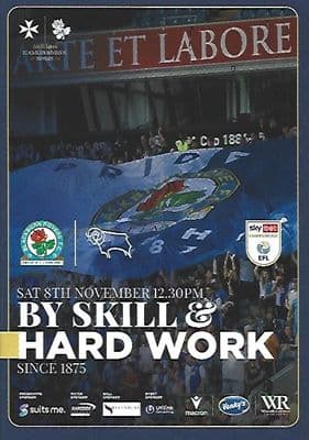 Blackburn Rovers 2025/2026 Official Home Matchday Programmes