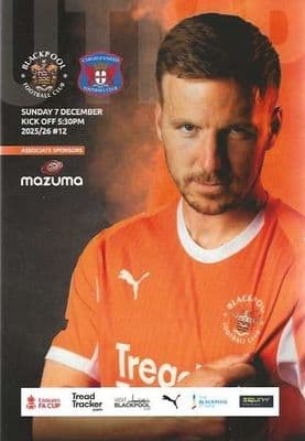 Blackpool 2025/2026 Official Home Matchday Programmes