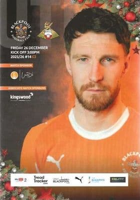 Blackpool 2025/2026 Official Home Matchday Programmes
