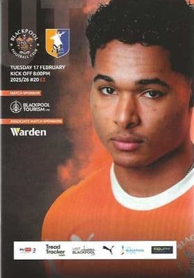 Blackpool 2025/2026 Official Home Matchday Programmes