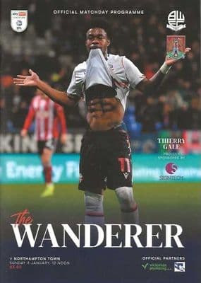 Bolton Wanderers 2025/2026 Official Home Matchday Programmes