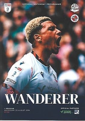 Bolton Wanderers 2025/2026 Official Home Matchday Programmes