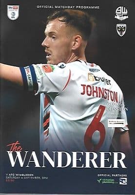 Bolton Wanderers 2025/2026 Official Home Matchday Programmes