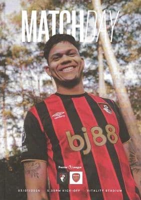Bournemouth 2025/2026 Official Home Matchday Programmes