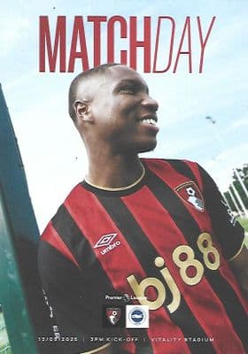 Bournemouth 2025/2026 Official Home Matchday Programmes
