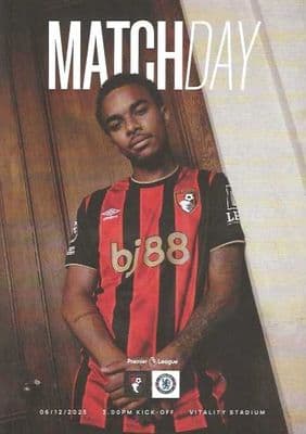 Bournemouth 2025/2026 Official Home Matchday Programmes