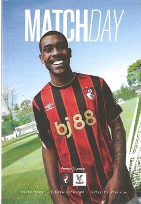 Bournemouth 2025/2026 Official Home Matchday Programmes