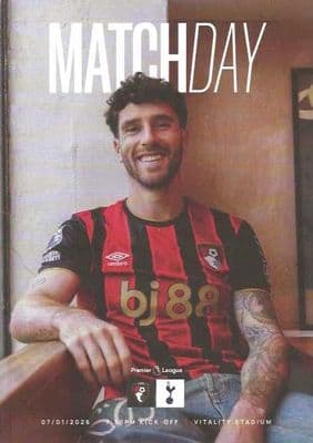 Bournemouth 2025/2026 Official Home Matchday Programmes