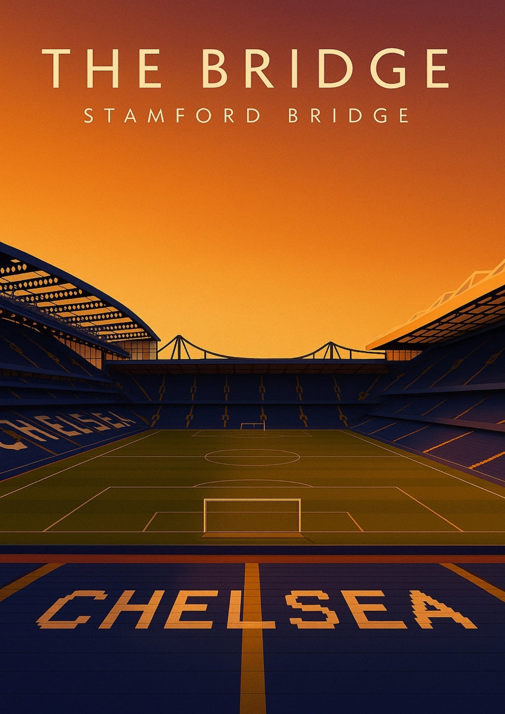 Stamford Bridge – Chelsea Inspired Stadium Wall Art