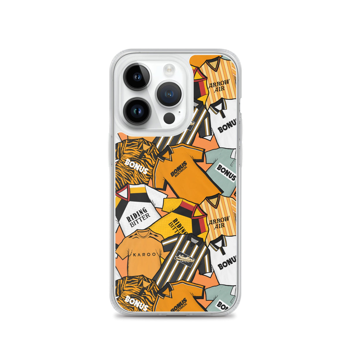 Hull Retro Shirts Themed Football Inspired Clear Case for iPhone®