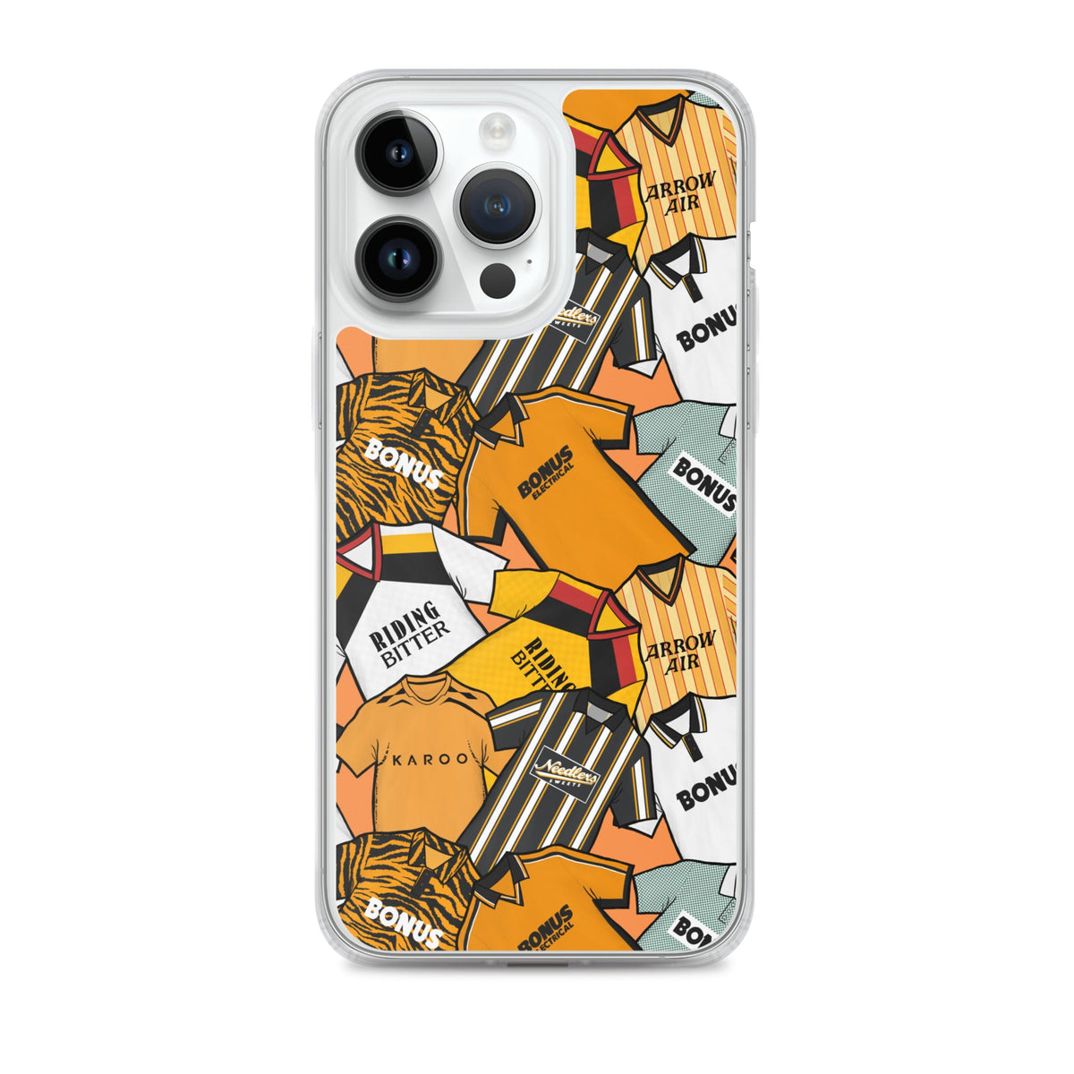 Hull Retro Shirts Themed Football Inspired Clear Case for iPhone®