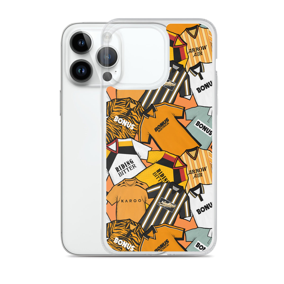 Hull Retro Shirts Themed Football Inspired Clear Case for iPhone®