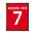 Callum Hudson-Odoi Signed Nottingham Forest Shirt Compact Frame