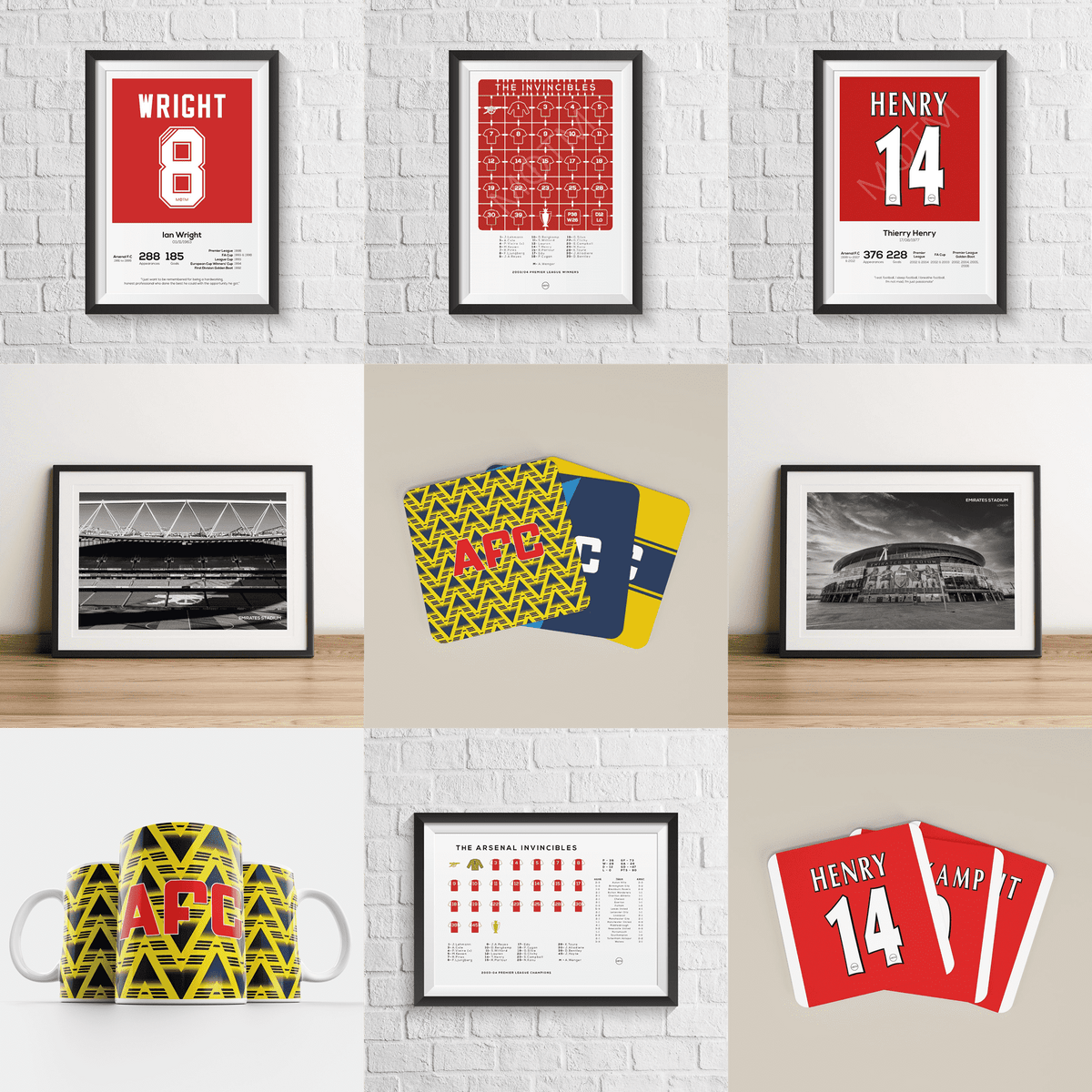 Thierry Henry Stats & Poem Print