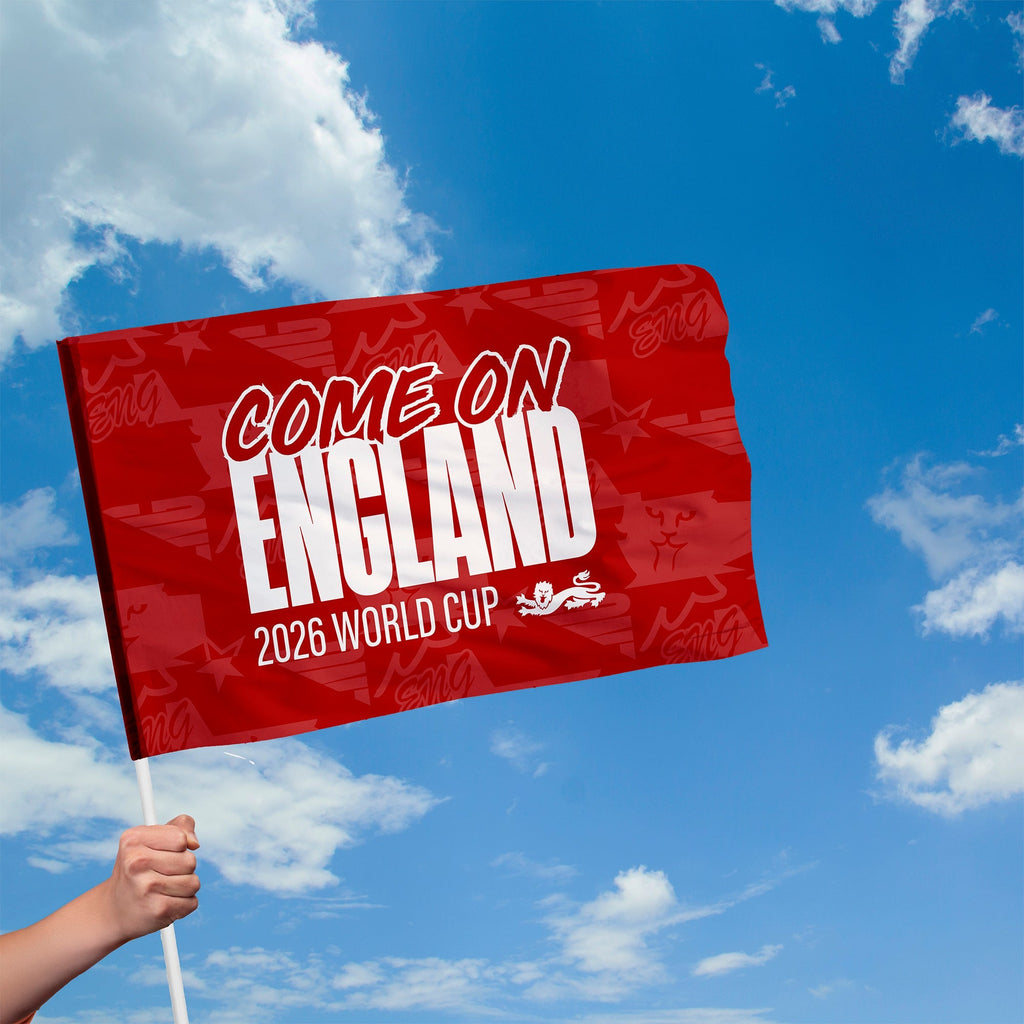 Come on England! - Flag with Sleeve - WC26 - 4 Sizes!
