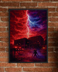 Storm Over Hawkins - Stranger Things Poster