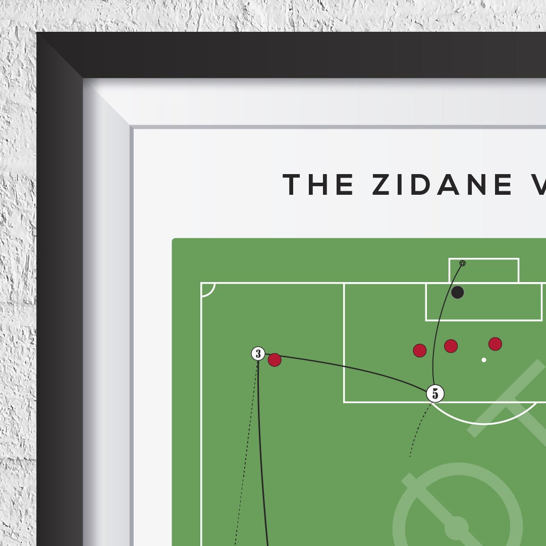 Zinedine Zidane Volley Print - 2002 Champions League Final