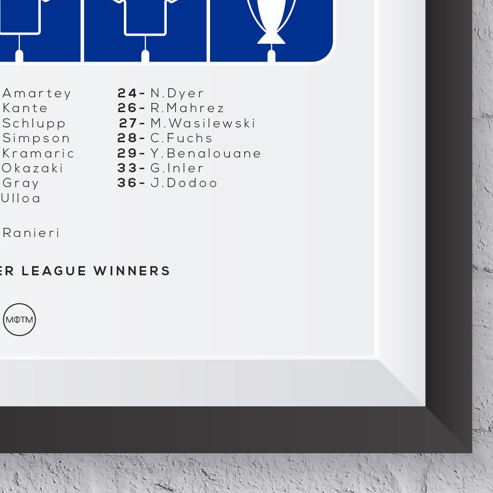 Leicester 'The Underdogs' 2015/2016 Print